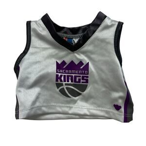 BUILD A BEAR Sacramento Kings Jersey White Purple Gray Basketball California BAB
